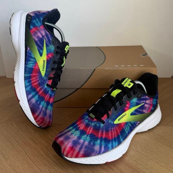 Brooks Launch 8 Rock N Roll Tie Dye Women Running Sneakers- SZ 9 - Picture 1 of 16